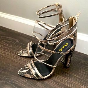 Snack skin heels